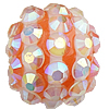 канифольные бусины с кристаллами, Канифольные кристаллы, Круглая, Много цветов для выбора отверстие:Приблизительно 2mm, продается PC