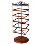 Iron Earring Display, Rectangle, copper color 