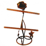 Eisen Ohrringständer, Blume, 20x26x10cm, 24PCs/Box, verkauft von Box