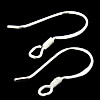 Sterling Silver Hook Earwire, 925 Sterling Silver, plated 0.7mm Approx 2.2mm 