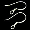 Sterling Silver Hook Earwire, 925 Sterling Silver, plated 0.6mm Approx 2.2mm 