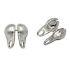 Stainless Steel Bead Tips, 304 Stainless Steel, original color Approx 0.5mm 
