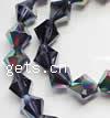 Bicone Crystal Beads, Rivoli Xilion, colorful plated, handmade faceted 3mm Inch 