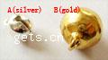 Brass Jingle Bell for Christmas Decoration, Round lead & cadmium free, 6mm 