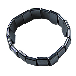 гематит браслет, Прямоугольная форма, разные стили для выбора, Оценка длина:7.5 дюймовый, продается Strand