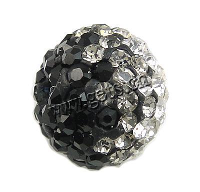 Half Drilled Rhinestone Beads, Clay Pave, Round, different size for choice & with Czech rhinestone & half-drilled, Hole:Approx 1.2mm, Sold By PC
