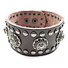 Men Bracelet, Zinc Alloy, with Cowhide, plated, nickel, lead & cadmium free Approx 9-10 Inch 