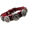 Men Bracelet, Zinc Alloy, with Cowhide, plated, red, nickel, lead & cadmium free Approx 9-10 Inch 