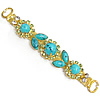 Zinc Alloy Shoes Ornament, with turquoise, with rhinestone Approx mm 