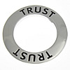 Sterling Silber Linking Ring, 925 Sterling Silber, Kreisring, plattiert, mit Brief Muster, keine, 18.5x18.5x1.5mm, verkauft von PC