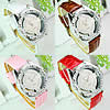 Women Wrist Watch, Zinc Alloy, with PU Leather & Glass, platinum color plated, for woman & with rhinestone 37mm, 18mm Approx 9.2 Inch 