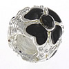 Enamel Zinc Alloy European Beads, Drum, plated, without troll & large hole nickel, lead & cadmium free Approx 4mm 