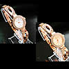 Mode Armband, Zinklegierung, mit Glas, plattiert, für Frau & mit Strass, keine, 23mm, 11mm, Länge:ca. 7.8 ZollInch, verkauft von PC