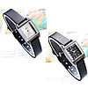 Women Wrist Watch, Zinc Alloy, with PU Leather & Glass, platinum color plated, for woman 12mm Approx 7.8 Inch 