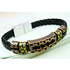 Men Bracelet, Zinc Alloy, with PU Leather, plated, braided bracelet, black, nickel, lead & cadmium free, 10mm Approx 8.2 Inch 