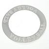 純銀製指輪リング, 92.5％純度シルバー, ドーナツ型, メッキ, 文字パターンを持つ, 無色 穴:約 15mm, 売り手 パソコン