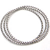 Stainless Steel Bangle Set, 304 Stainless Steel, Donut , 2.5mm Approx 65mm 