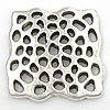 Zinc Alloy Jewelry Cabochons, Square, plated 