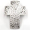 Zinc Alloy Cross Pendants, plated, hammered Approx 
