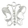 Стерлингового серебра животных подвески, Серебро 925 пробы, бабочка, Другое покрытие, Много цветов для выбора отверстие:Приблизительно 2mm, продается PC