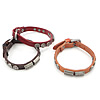 Cowhide Bracelets, Zinc Alloy, with Cowhide 10mm Approx 10 Inch 