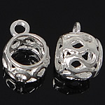 Sterling Silver Bail Beads, 925 Sterling Silver, Drum, plated Approx 1.5, 5mm 