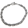 Мода нержавеющей стали ожерелье цепь, нержавеющая сталь, веревки цепи, оригинальный цвет длина:Приблизительно 20 дюймовый, продается Strand