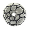 Edelstahl Perlen, rund, Schwärzen, originale Farbe, 12.3x11.5mm, Bohrung:ca. 2mm, verkauft von PC