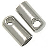 Stainless Steel End Caps, Tube, original color 3mm Approx 2mm 