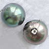 Half Drilled South Sea Shell Beads, Round, half-drilled nickel, lead & cadmium free, Grade A, 6mm Approx 1mm 