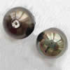 Half Drilled South Sea Shell Beads, Round, half-drilled nickel, lead & cadmium free, Grade A, 8mm Approx 1mm 