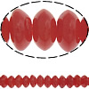 Natürliche Korallen Perlen, Rondell, rot, Klasse AA, 3x5mm, Länge:ca. 16.5 ZollInch, ca. 140PCs/Strang, verkauft von Strang
