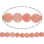Natürliche Korallen Perlen, rund, Rosa, Klasse AA, 2.5-3.5mm, Länge:ca. 15 ZollInch, ca. 130PCs/Strang, verkauft von Strang