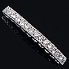 Conector de aleación de Zinc de diamantes de imitación, Tubo, chapado, con diamantes de imitación, más colores para la opción, 38.5x4x4.5mm, agujero:aproximado 1.5mm, Vendido por UD[