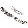 Rhinestone Zinc Alloy Connector, Tube, plated, Customized & with rhinestone Approx 4.5mm [
