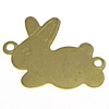 Animal Zinc Alloy Connector, Rabbit, plated, 1/1 loop Approx 1mm 