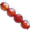 Natural Red Agate Beads, Round, Customized & faceted Approx 1-2mm Approx 15.5 Inch 