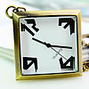 時計ネックレス, 亜鉛合金, 楕円, 長さ:約 31 インチ, 売り手 ストランド