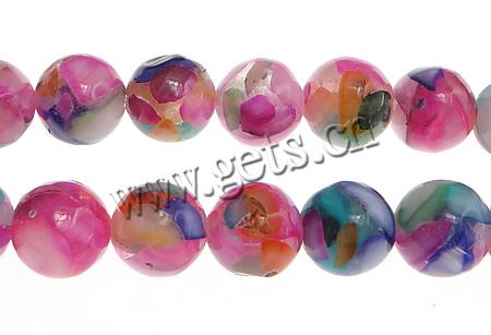Resin Shell Beads, Round, different size for choice, more colors for choice, Hole:Approx Approx 1mm, Length:15.5 Inch, Sold By Strand