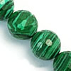 Perles synthétiques de Malachite, Rond, vert, 12mm Environ 1.5mm pouce, Environ Vendu par brin