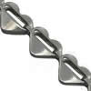 Stainless Steel Cable Link Chain, 316 Stainless Steel, black ionic, fold over chain & heart chain Approx 