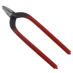 Ferronickel Hole Punch Plier, with Plastic, red 
