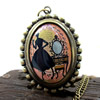 Watch Necklace, Zinc Alloy, Oval, plated, decal nickel, lead & cadmium free, 50mm Approx 31 Inch 