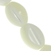 Perles de coquille de mer, coquillage, ovale, blanc, grade A Environ 1mm .5 pouce, Environ Vendu par brin