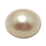 No Hole Cultured Freshwater Pearl Beads, Baroque, natural, white, 11-12mm 