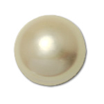 No Hole Cultured Freshwater Pearl Beads, Round, natural, white, 13.5-14mm Approx 0.8mm 