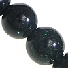 Green Goldstone Beads, Round, 6mm Approx 1mm Inch, Approx 