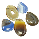 Mixed Agate Pendants, 34-70mm Approx 3mm 