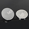 Zinc Alloy Shank Button, Flat Round, plated, nickel, lead & cadmium free Approx 2.5mm 