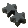 Non Magnetic Hematite Beads, Star, black Approx 0.5mm Inch, Approx 